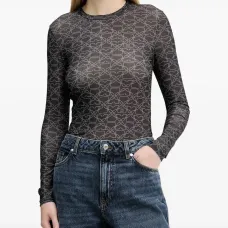 Футболка с длинными рукавами и монограммой