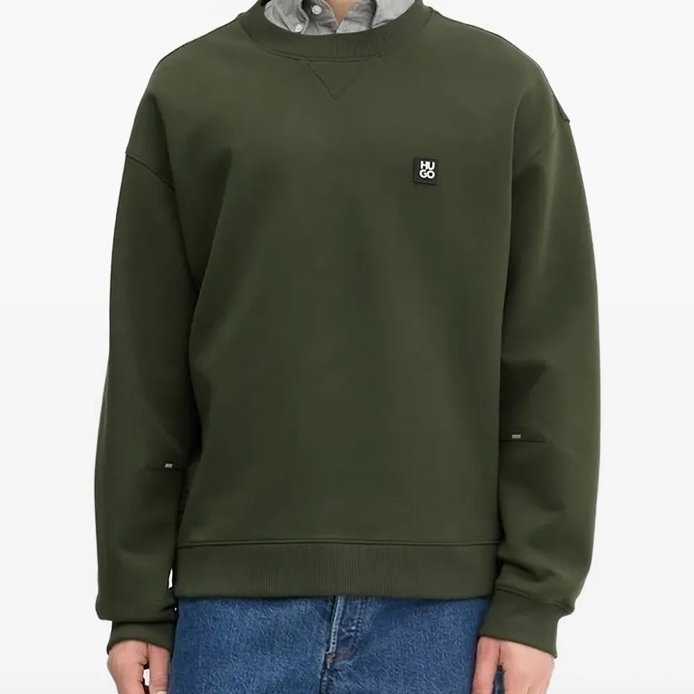 Толстовка с нашивкой-логотипом и молнией