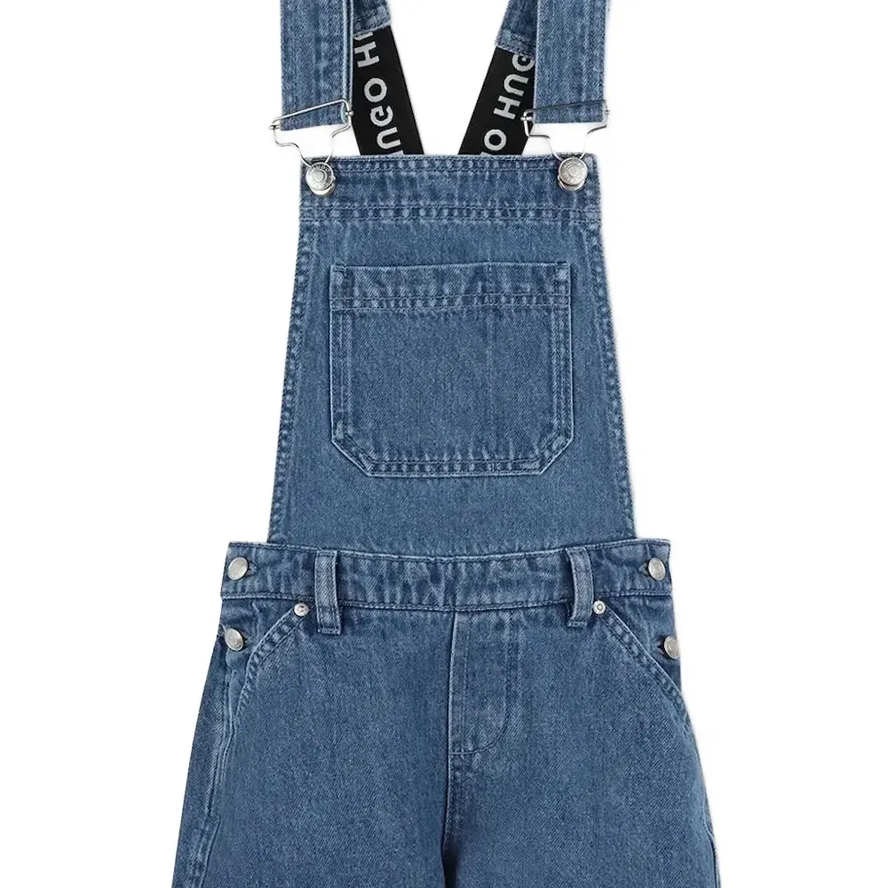 Джинсовый комбинезон с логотипом