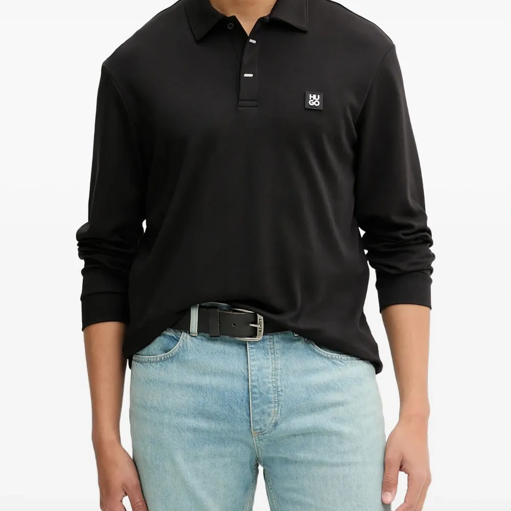 Рубашка поло с длинными рукавами и логотипом