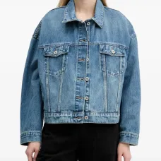 Джинсовая куртка с логотипом