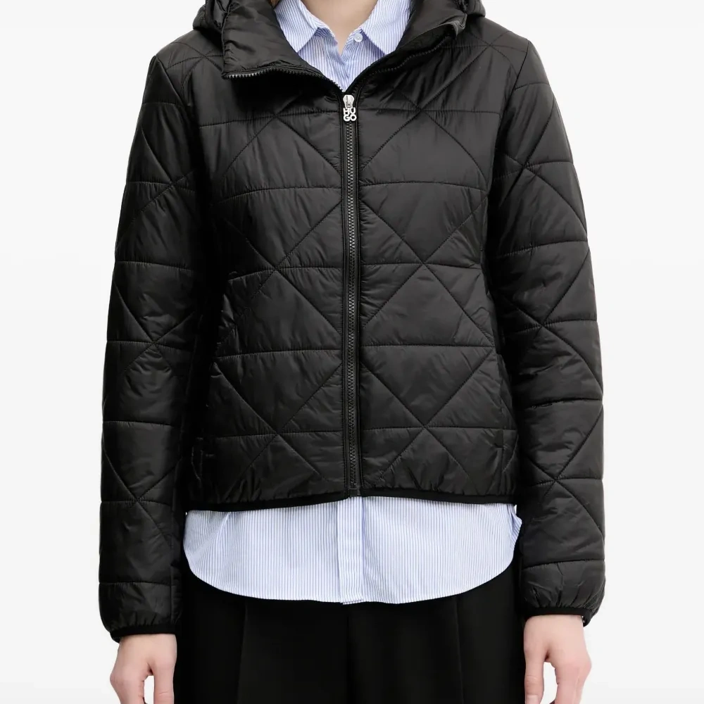 Стеганая куртка с капюшоном