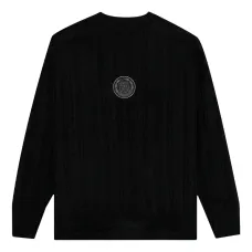 Свитер фактурной вязки с нашивкой-логотипом Свитер фактурной вязки с нашивкой-логотипом