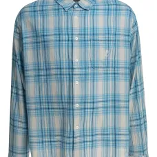 Клетчатая рубашка с вышивкой