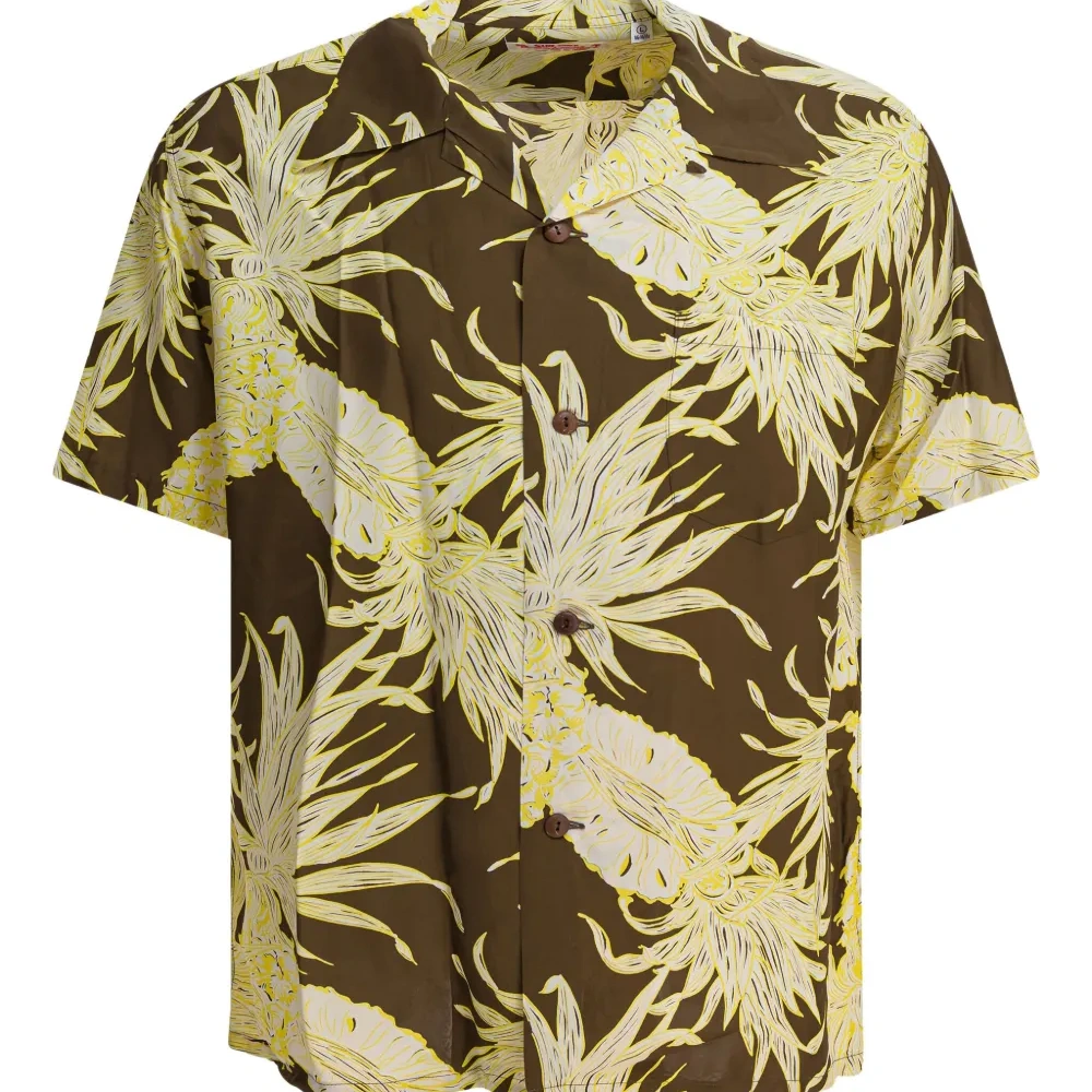 Рубашка с короткими рукавами и принтом