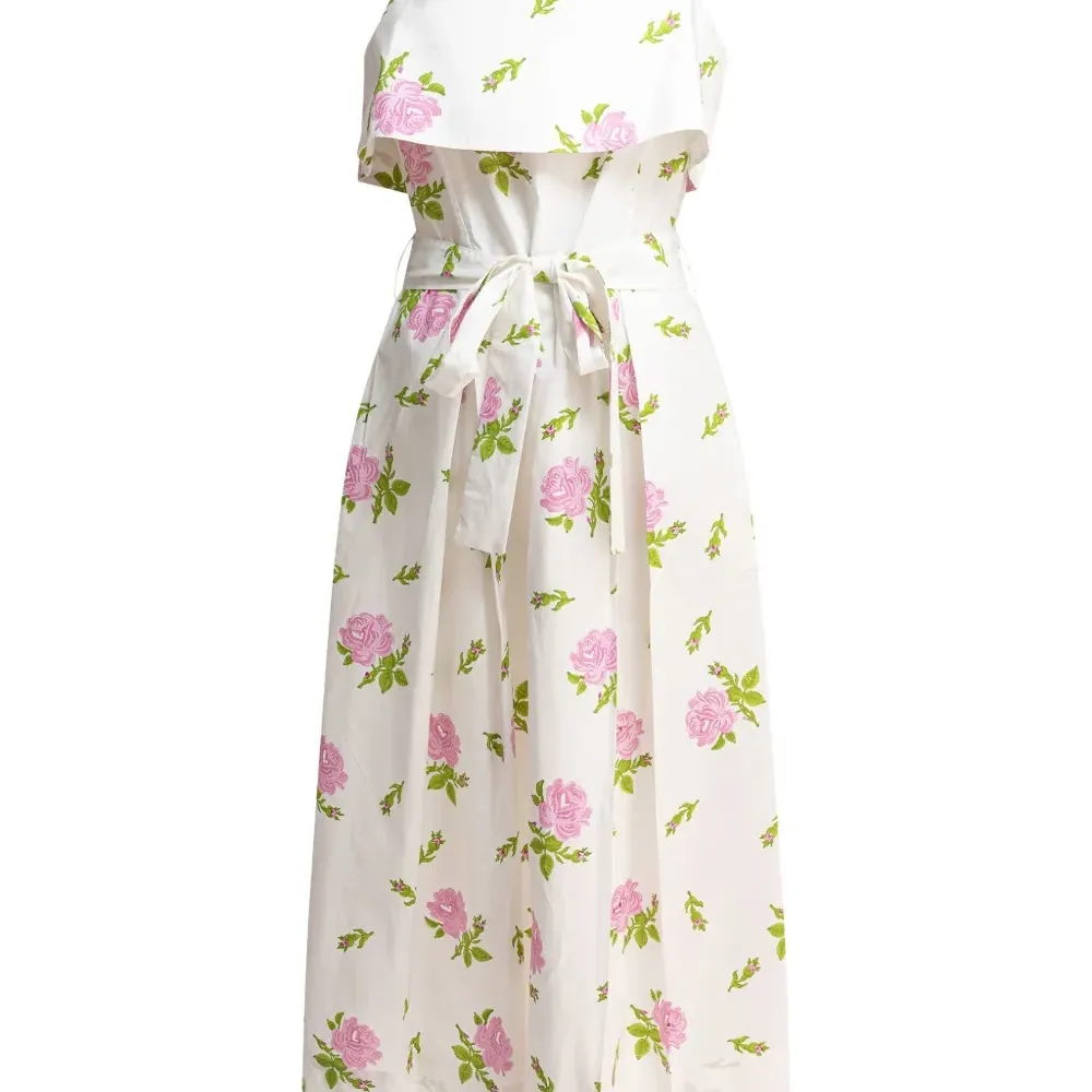 Платье миди с принтом