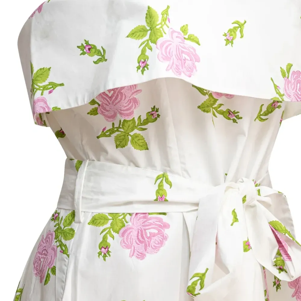 Платье миди с принтом