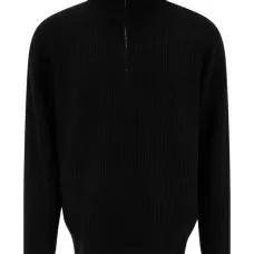 Свитер в рубчик с воротником на молнии Свитер в рубчик с воротником на молнии