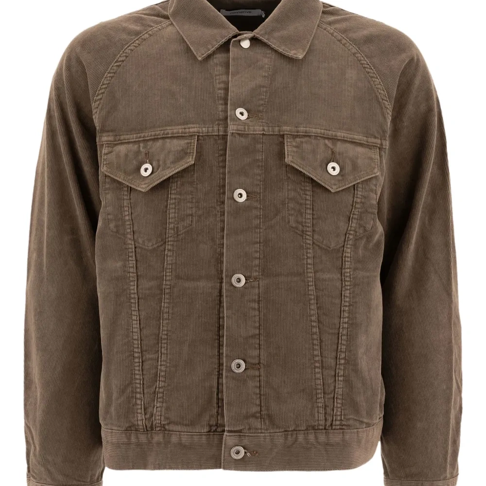 Вельветовый пиджак на пуговицах