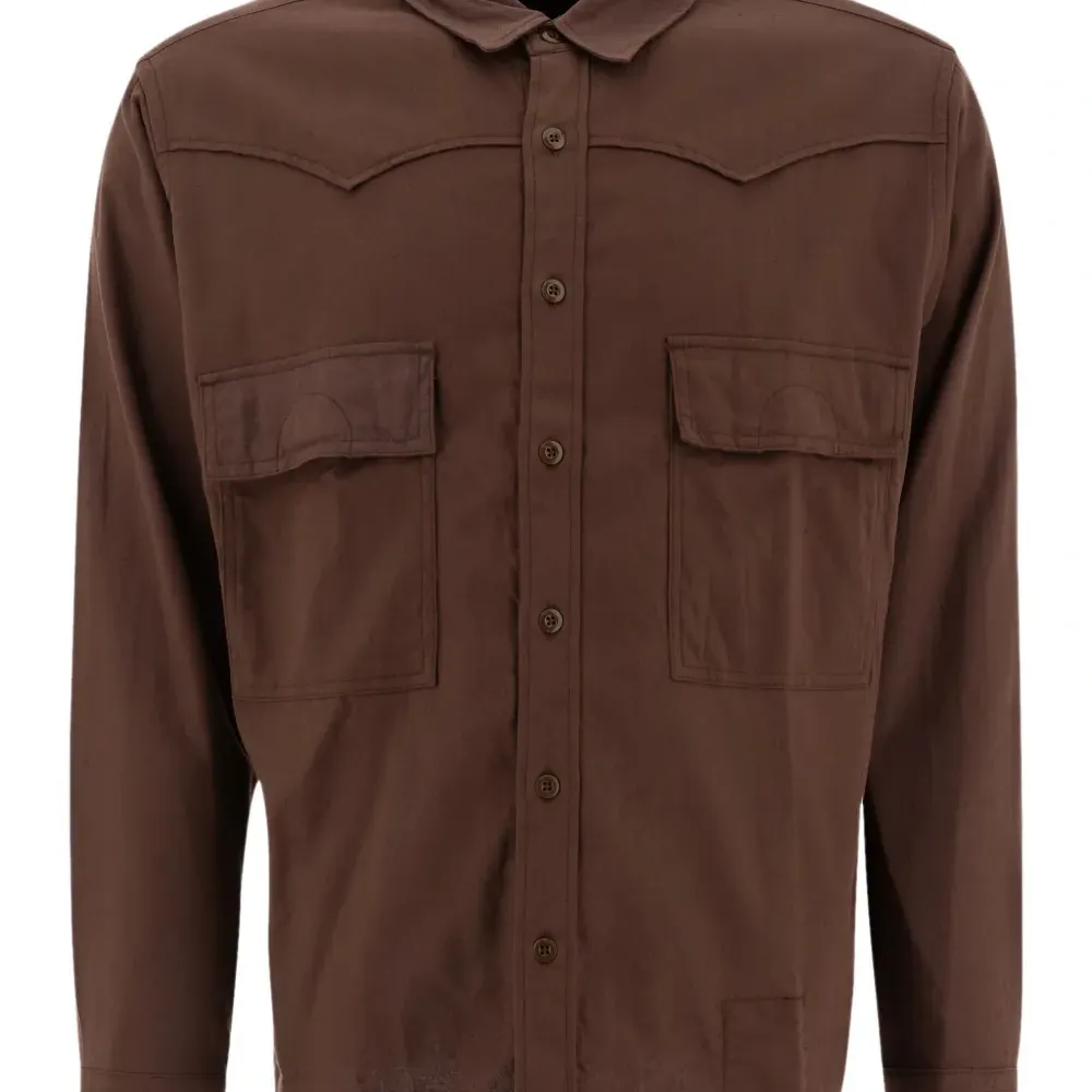 Рубашка в стиле вестерн с карманами