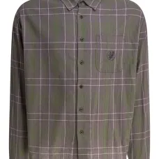 Клетчатая рубашка с вышивкой