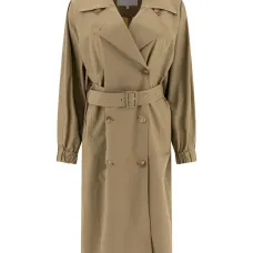 Двубортный тренч с поясом