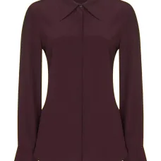 Рубашка с заостренным воротником