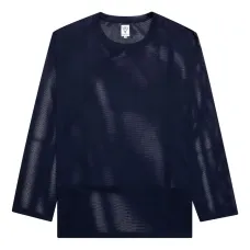 Сетчатая футболка с круглым вырезом