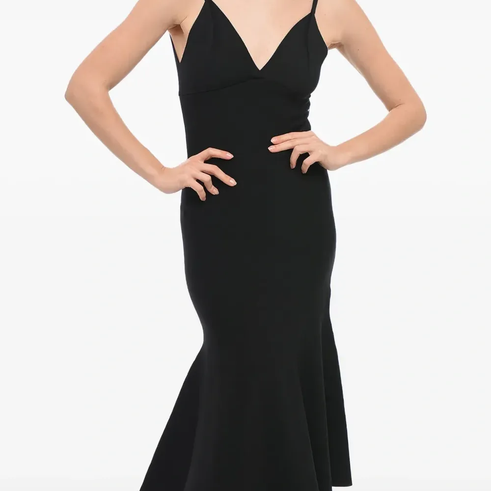 Платье миди со съемными рукавами Платье миди со съемными рукавами