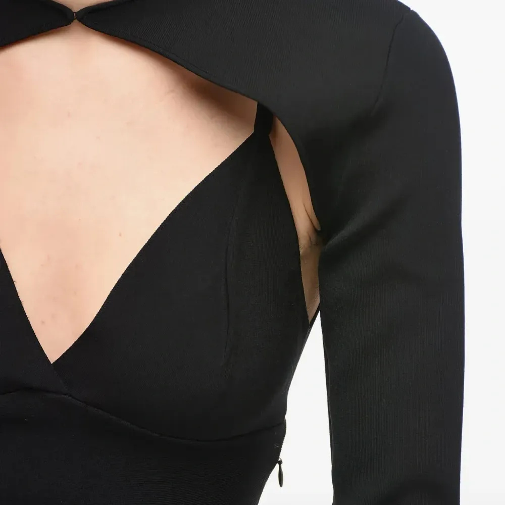 Платье миди со съемными рукавами Платье миди со съемными рукавами