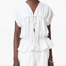 Топ Remy с оборками и завязками Топ Remy с оборками и завязками