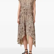 Асимметричное платье с леопардовым принтом Асимметричное платье с леопардовым принтом