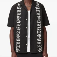 Рубашка с короткими рукавами и вышивкой Рубашка с короткими рукавами и вышивкой