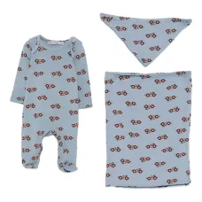 Комплект для новорожденного с принтом