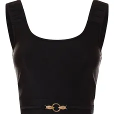 Укороченный топ с логотипом Укороченный топ с логотипом