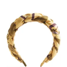 Плетеный ободок с узором Плетеный ободок с узором