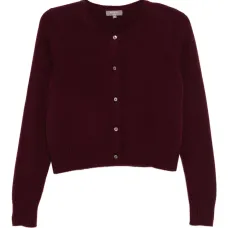 Укороченный вязаный кардиган