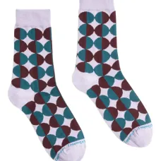 Носки с геометричным узором