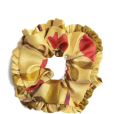 Комплект из трех резинок для волос с принтом