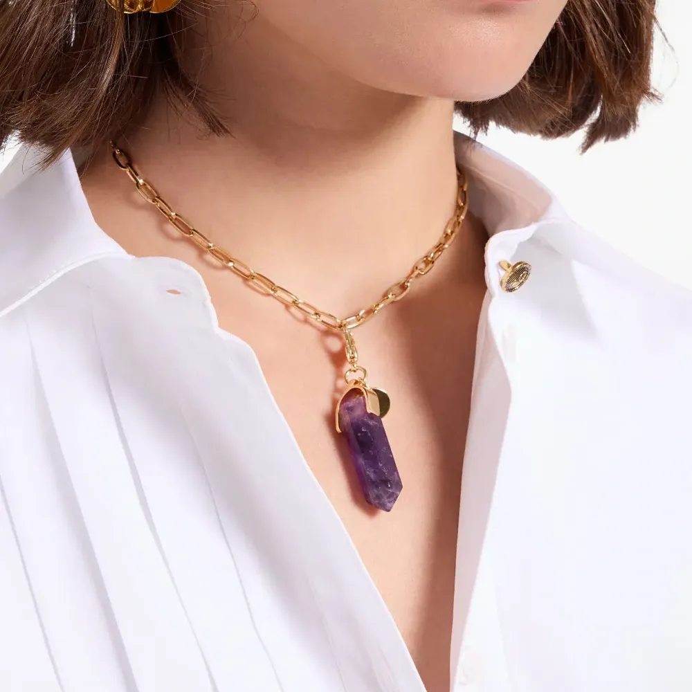 Колье с аметистом