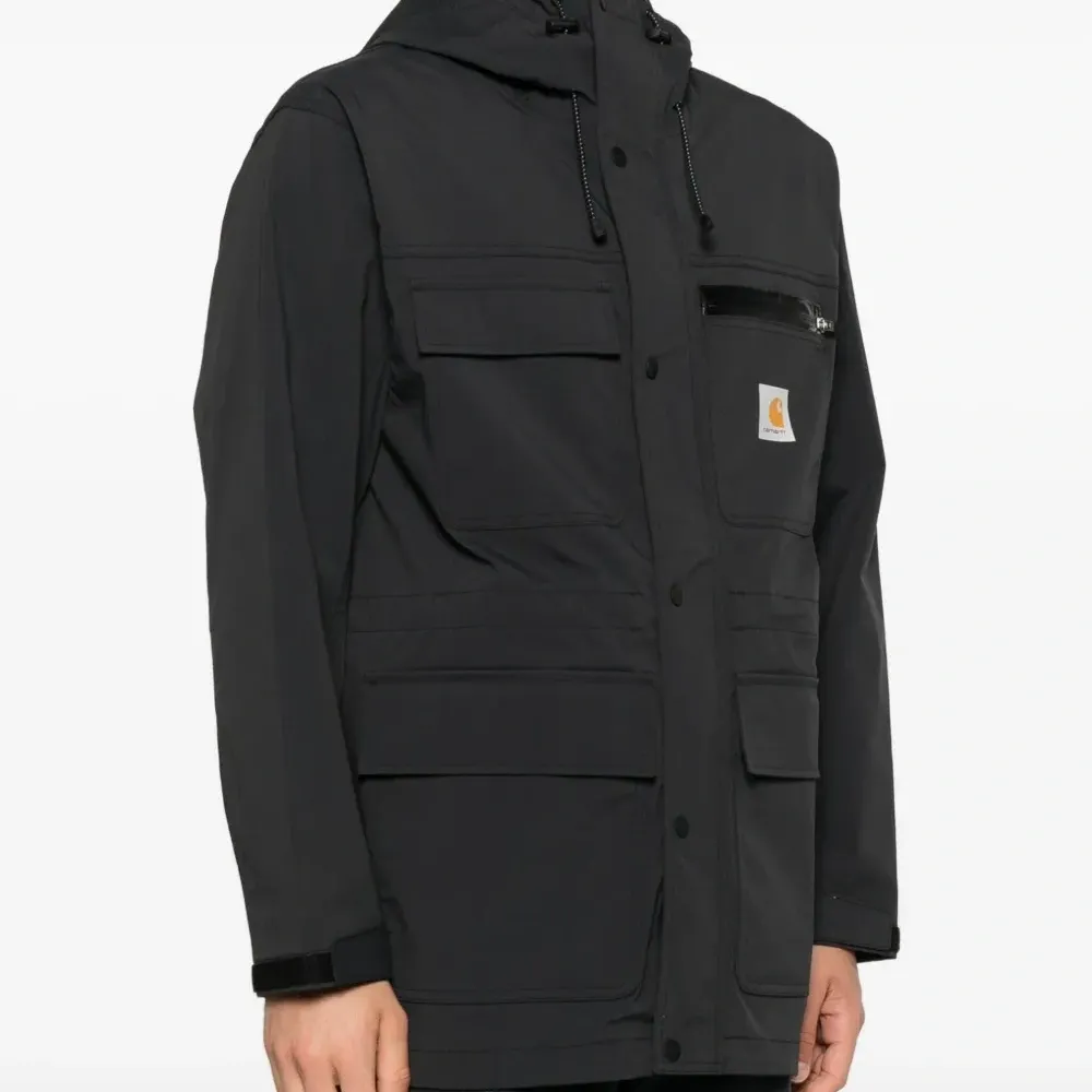 плащ Bowden с капюшоном