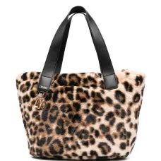 Сумка-тоут с леопардовым принтом