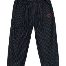 Брюки в тонкую полоску