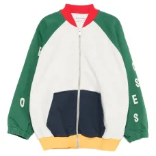 Бомбер в стиле колор-блок на молнии