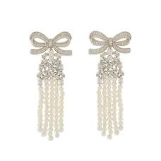 Серьги с искусственным жемчугом