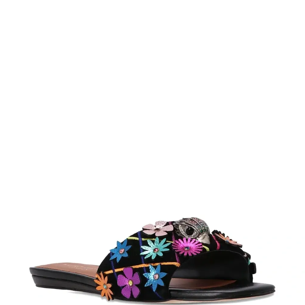 Сандалии с цветочным декором Сандалии с цветочным декором