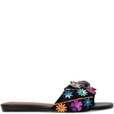 Сандалии с цветочным декором