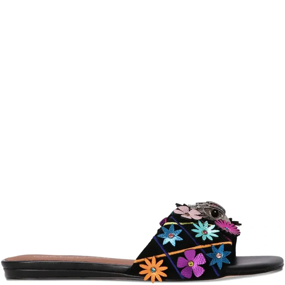 Сандалии с цветочным декором Сандалии с цветочным декором