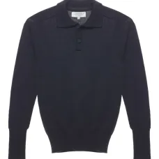Шерстяной джемпер с воротником поло Шерстяной джемпер с воротником поло