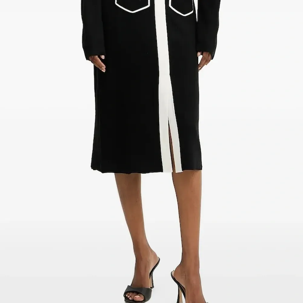 Юбка миди с контрастным кантом