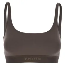 Бюстгальтер-бралетт с жаккардовым логотипом Бюстгальтер-бралетт с жаккардовым логотипом