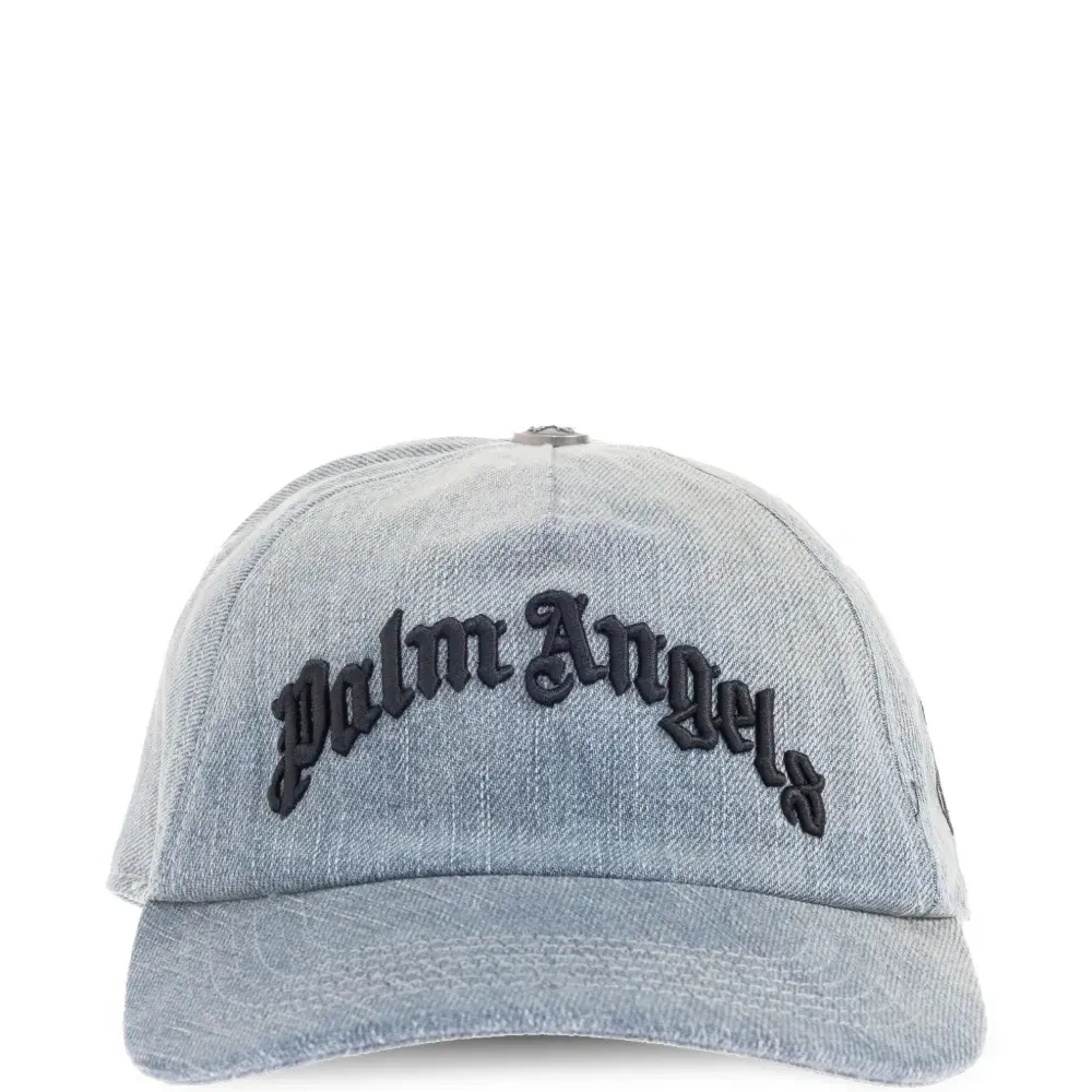 Джинсовая кепка с вышитым логотипом