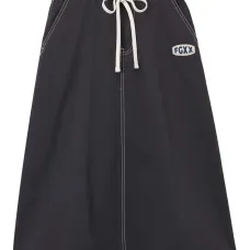 юбка миди с нашивкой-логотипом