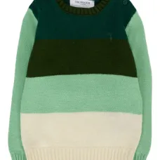 Полосатый свитер с круглым вырезом Полосатый свитер с круглым вырезом