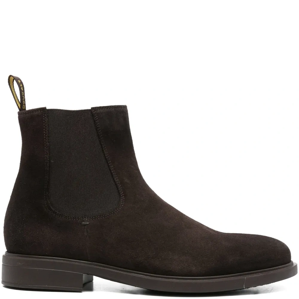 Замшевые ботинки с эластичными вставками