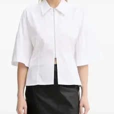 Рубашка на молнии с воротником