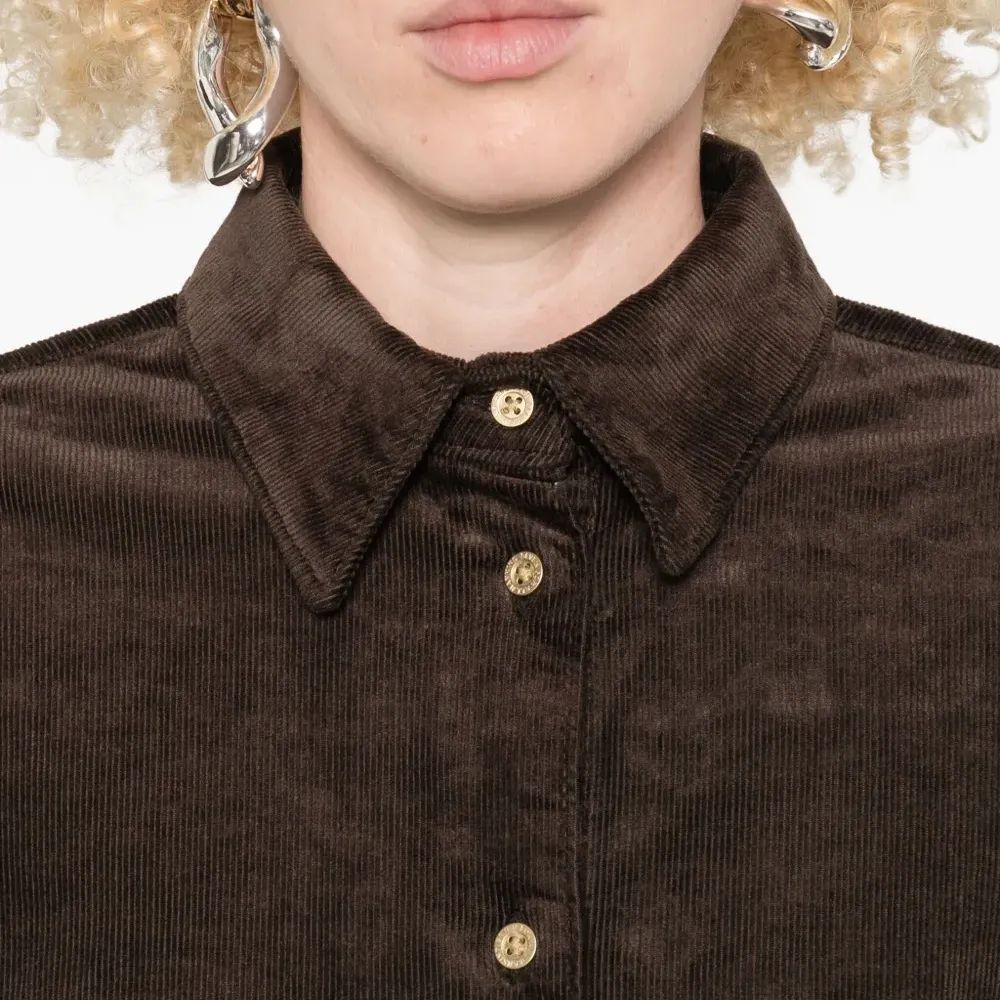 Вельветовая рубашка на пуговицах Вельветовая рубашка на пуговицах