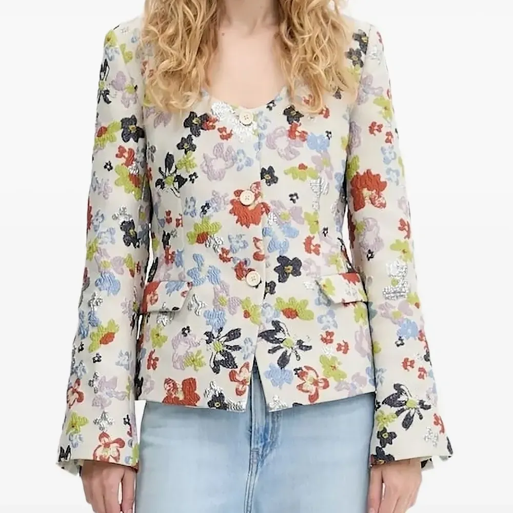 Жакет с цветочным узором