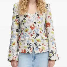 Жакет с цветочным узором Жакет с цветочным узором