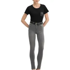 Брюки скинни средней посадки